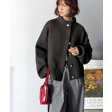 シンプルで洗練されたデザインが魅力！サイドドロスト比翼ニットブルゾン | Classical Elf  | 詳細画像27 