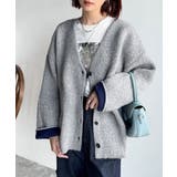 袖先から薫る。こなれ感たっぷりのこっくり配色。Wフェイス裏配色Vネックカーディガ… | Classical Elf  | 詳細画像19 