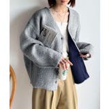 袖先から薫る。こなれ感たっぷりのこっくり配色。Wフェイス裏配色Vネックカーディガ… | Classical Elf  | 詳細画像21 