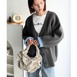 袖先から薫る。こなれ感たっぷりのこっくり配色。Wフェイス裏配色Vネックカーディガ… | Classical Elf  | 詳細画像25 