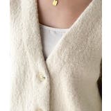 袖先から薫る。こなれ感たっぷりのこっくり配色。Wフェイス裏配色Vネックカーディガ… | Classical Elf  | 詳細画像41 