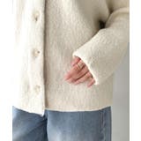 袖先から薫る。こなれ感たっぷりのこっくり配色。Wフェイス裏配色Vネックカーディガ… | Classical Elf  | 詳細画像42 