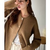 絶妙な配色がお洒落心をくすぐる!ダブルフェイスフェザーカーディガン | Classical Elf | 詳細画像14