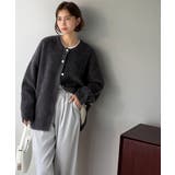 絶妙な配色がお洒落心をくすぐる!ダブルフェイスフェザーカーディガン | Classical Elf | 詳細画像2