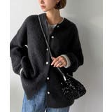 絶妙な配色がお洒落心をくすぐる!ダブルフェイスフェザーカーディガン | Classical Elf | 詳細画像4