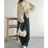 ふんわり×ゆるっと。前後２way針抜きリブ編みカーディガン（長袖） | Classical Elf  | 詳細画像7 