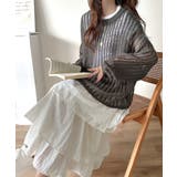 ふんわり×ゆるっと。前後２way針抜きリブ編みカーディガン（長袖） | Classical Elf  | 詳細画像25 