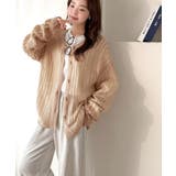 ふんわり×ゆるっと。前後２way針抜きリブ編みカーディガン（長袖） | Classical Elf  | 詳細画像31 