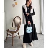 一枚で上品なラク可愛いが完成！ウエストリボンニットワンピース（ロング丈） | Classical Elf  | 詳細画像8 