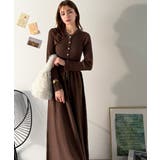 一枚で上品なラク可愛いが完成！ウエストリボンニットワンピース（ロング丈） | Classical Elf  | 詳細画像14 