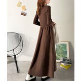 一枚で上品なラク可愛いが完成！ウエストリボンニットワンピース（ロング丈） | Classical Elf  | 詳細画像15 