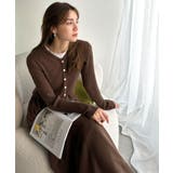 一枚で上品なラク可愛いが完成！ウエストリボンニットワンピース（ロング丈） | Classical Elf  | 詳細画像16 