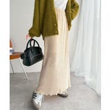 アイボリー | 微光沢素材が叶える大人の余裕。ウエスト2wayふんわり楊柳プリーツスカート(ロン… | Classical Elf