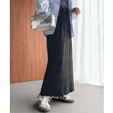 微光沢素材が叶える大人の余裕。ウエスト2wayふんわり楊柳プリーツスカート(ロン… | Classical Elf | 詳細画像9