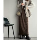 ブラウン | 微光沢素材が叶える大人の余裕。ウエスト2wayふんわり楊柳プリーツスカート(ロン… | Classical Elf