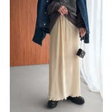 微光沢素材が叶える大人の余裕。ウエスト2wayふんわり楊柳プリーツスカート(ロン… | Classical Elf | 詳細画像1