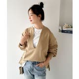 暖かさもこなれ感も、一枚で“洒落見え”。深Vネック裏起毛プルオーバー（長袖） | Classical Elf  | 詳細画像27 