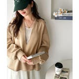 暖かさもこなれ感も、一枚で“洒落見え”。深Vネック裏起毛プルオーバー（長袖） | Classical Elf  | 詳細画像28 