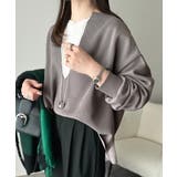 暖かさもこなれ感も、一枚で“洒落見え”。深Vネック裏起毛プルオーバー（長袖） | Classical Elf  | 詳細画像30 