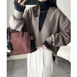 暖かさもこなれ感も、一枚で“洒落見え”。深Vネック裏起毛プルオーバー（長袖） | Classical Elf  | 詳細画像34 