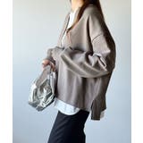 暖かさもこなれ感も、一枚で“洒落見え”。深Vネック裏起毛プルオーバー（長袖） | Classical Elf  | 詳細画像39 