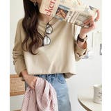 ベージュ | 品よく、楽ちん。大人の余裕が漂う。シルケット素材 レイヤード ラウンドヘム | Classical Elf