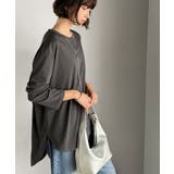 品よく、楽ちん。大人の余裕が漂う。シルケット素材 レイヤード ラウンドヘム | Classical Elf | 詳細画像32