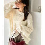 エアリーな抜け感。大人のリボンヤーン前後2wayニットカーディガン（長袖） | Classical Elf  | 詳細画像5 