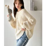 エアリーな抜け感。大人のリボンヤーン前後2wayニットカーディガン（長袖） | Classical Elf  | 詳細画像6 