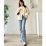 エアリーな抜け感。大人のリボンヤーン前後2wayニットカーディガン（長袖） | Classical Elf  | 詳細画像7 