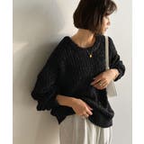 エアリーな抜け感。大人のリボンヤーン前後2wayニットカーディガン（長袖） | Classical Elf  | 詳細画像13 