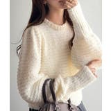 オフホワイト | ゆるっとシルエットで大人可愛く!ぽわん袖クルーネックPO(長袖) | Classical Elf