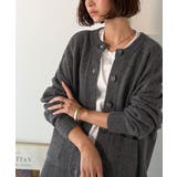 絶妙なすっきりシルエットで、華奢感がかなう。エポレットスリーブボーダーニットカー… | Classical Elf  | 詳細画像19 