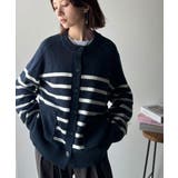 絶妙なすっきりシルエットで、華奢感がかなう。エポレットスリーブボーダーニットカー… | Classical Elf  | 詳細画像41 