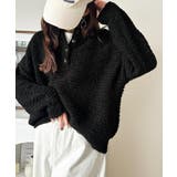 ふんわり愛されスタイル♪前後2wayヘンリーネックニット(長袖) | Classical Elf | 詳細画像12