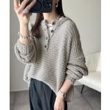 ふんわり愛されスタイル♪前後2wayヘンリーネックニット(長袖) | Classical Elf | 詳細画像19