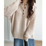 ふんわり愛されスタイル♪前後2wayヘンリーネックニット(長袖) | Classical Elf | 詳細画像34