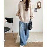 ふんわり愛されスタイル♪前後2wayヘンリーネックニット(長袖) | Classical Elf | 詳細画像36