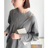 一枚着るだけで、大人の抜け感を演出♪レイヤード風ニットトップス（長袖） | Classical Elf  | 詳細画像18 