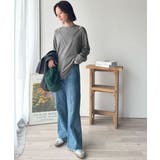 一枚着るだけで、大人の抜け感を演出♪レイヤード風ニットトップス（長袖） | Classical Elf  | 詳細画像20 