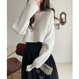 ゆるリブの抜け感。ドルマン袖クルーネックニットトップス(長袖) | Classical Elf | 詳細画像7