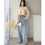 ゆるリブの抜け感。ドルマン袖クルーネックニットトップス(長袖) | Classical Elf | 詳細画像14