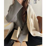 ゆるリブの抜け感。ドルマン袖クルーネックニットトップス(長袖) | Classical Elf | 詳細画像25