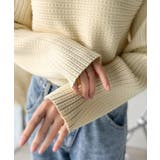 ゆるリブの抜け感。ドルマン袖クルーネックニットトップス(長袖) | Classical Elf | 詳細画像34