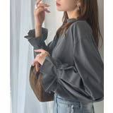 ひとさじの甘さ。微光沢仕立て、シルケット加工ハイネックキャンディスリーブTシャツ… | Classical Elf  | 詳細画像17 