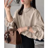 ひとさじの甘さ。微光沢仕立て、シルケット加工ハイネックキャンディスリーブTシャツ… | Classical Elf | 詳細画像24