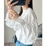ひとさじの甘さ。微光沢仕立て、シルケット加工ハイネックキャンディスリーブTシャツ… | Classical Elf  | 詳細画像1 
