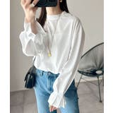 ひとさじの甘さ。微光沢仕立て、シルケット加工ハイネックキャンディスリーブTシャツ… | Classical Elf  | 詳細画像2 