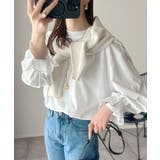 ひとさじの甘さ。微光沢仕立て、シルケット加工ハイネックキャンディスリーブTシャツ… | Classical Elf  | 詳細画像4 