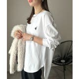 後ろ姿も、抜かりなく。胸刺繍 シルケット素材 ゆったりシルエット | Classical Elf | 詳細画像11